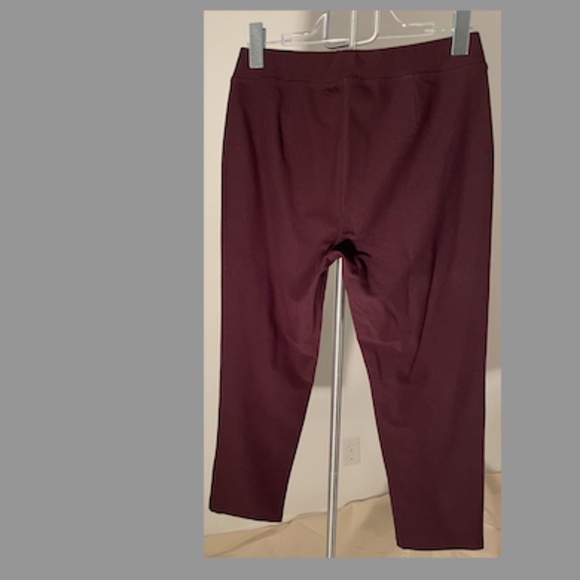 NWT Eileen Fisher Slim Ankle elastic waist Pant washable crepe in Casis PS - Picture 3 of 8